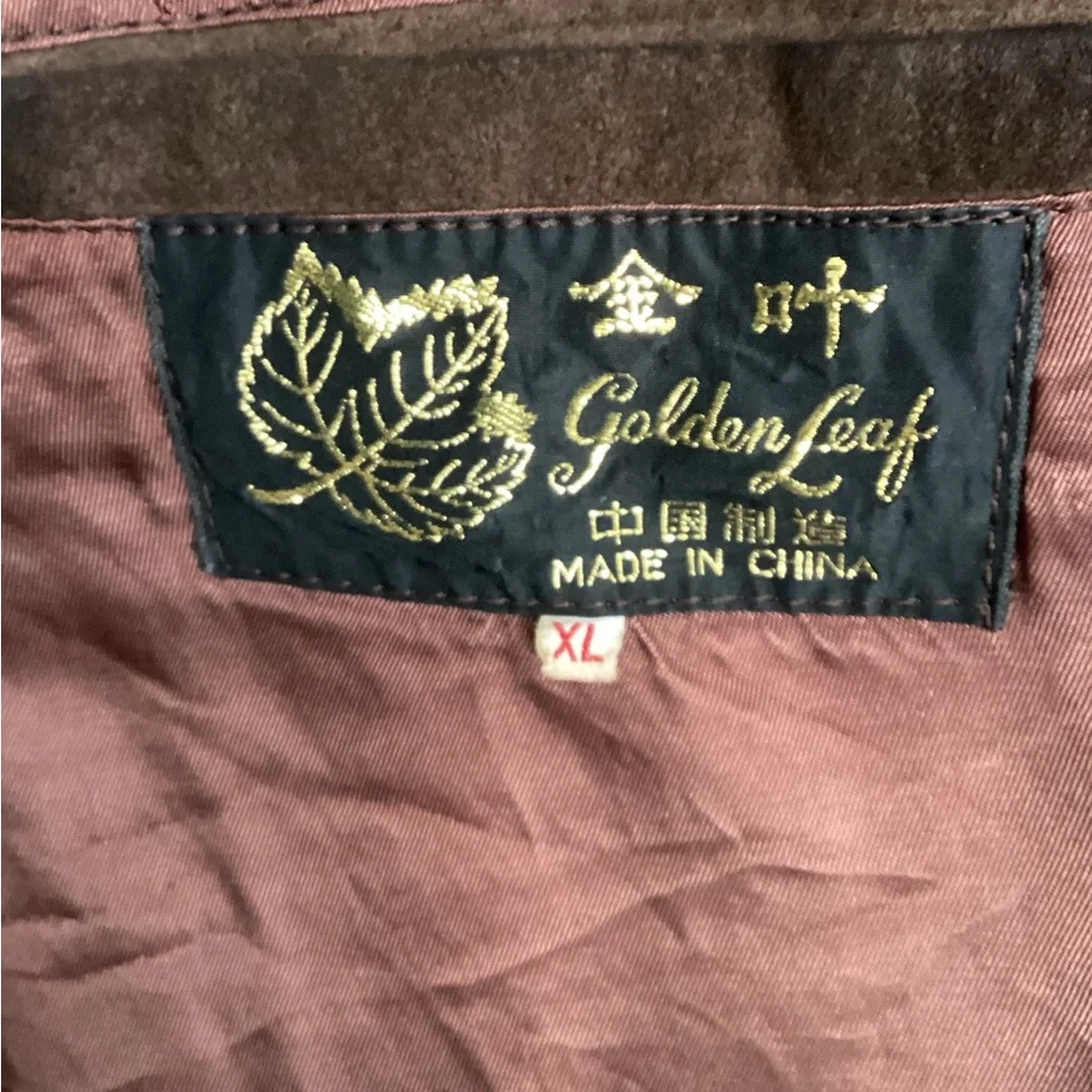 Golden Leaf Vintage Dark Brown Lightweight Jacket